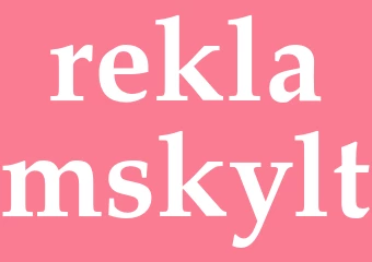 Synonym reklamskylt
