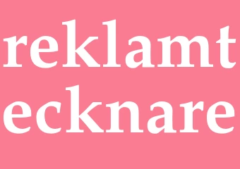 Synonym reklamtecknare