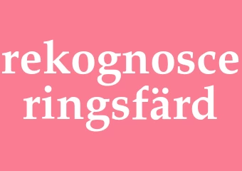 Synonym rekognosceringsfärd