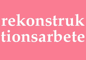 Synonym rekonstruktionsarbete