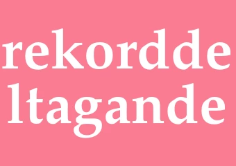 Synonym rekorddeltagande