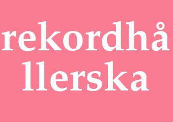 Synonym rekordhållerska