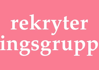 Synonym rekryteringsgrupp