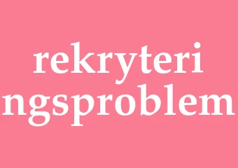 Synonym rekryteringsproblem