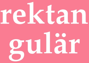 Synonym rektangulär