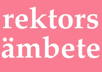Synonym rektorsämbete
