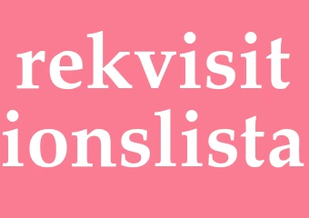 Synonym rekvisitionslista