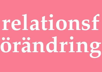 Synonym relationsförändring