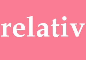 Synonym relativ