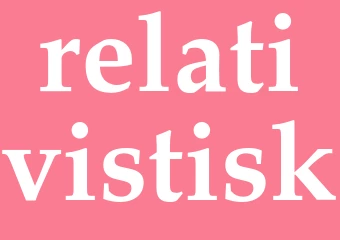 Synonym relativistisk