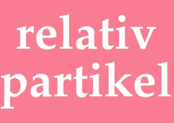 Synonym relativpartikel
