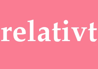 Synonym relativt