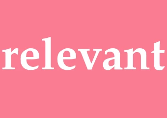 Synonym relevant
