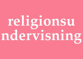 Synonym religionsundervisning