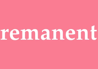 Synonym remanent