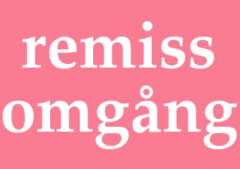 Synonym remissomgång