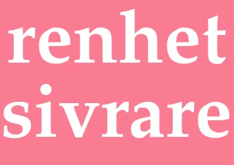 Synonym renhetsivrare