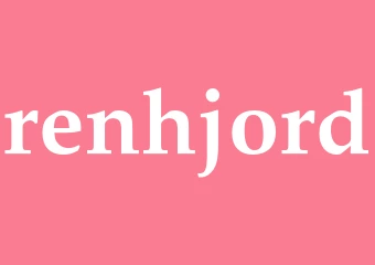 Synonym renhjord