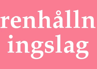 Synonym renhållningslag