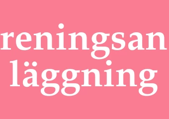 Synonym reningsanläggning
