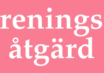 Synonym reningsåtgärd