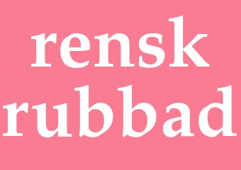 Synonym renskrubbad