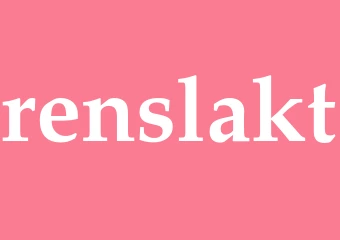 Synonym renslakt