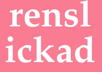 Synonym renslickad