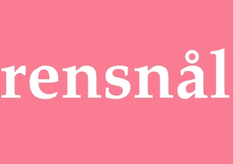 Synonym rensnål