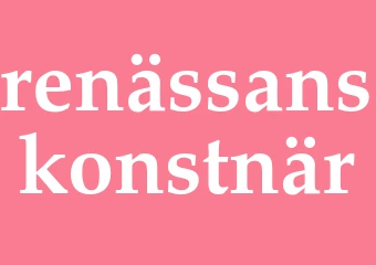 Synonym renässanskonstnär