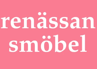 Synonym renässansmöbel