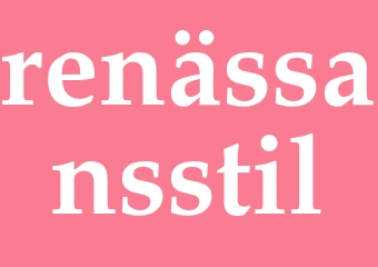 Synonym renässansstil