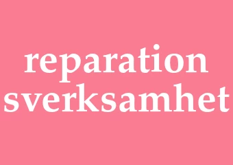Synonym reparationsverksamhet