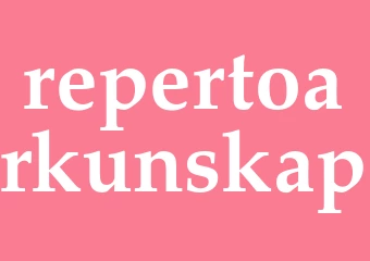 Synonym repertoarkunskap