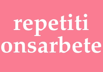 Synonym repetitionsarbete