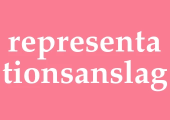 Synonym representationsanslag