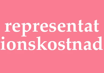 Synonym representationskostnad