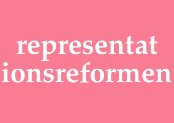 Synonym representationsreformen