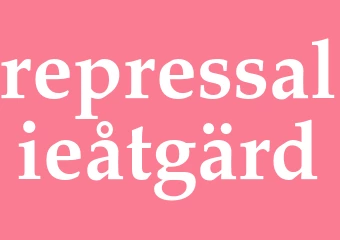 Synonym repressalieåtgärd