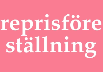Synonym reprisföreställning