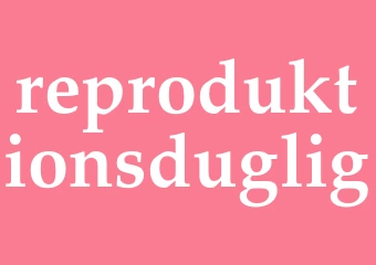 Synonym reproduktionsduglig