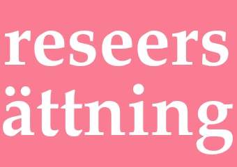 Synonym reseersättning