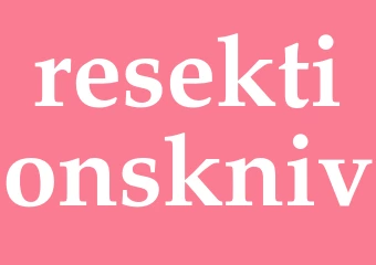 Synonym resektionskniv
