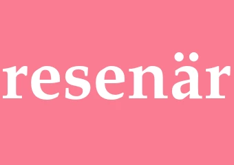 Synonym resenär
