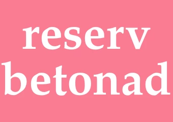 Synonym reservbetonad