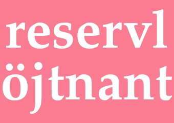 Synonym reservlöjtnant