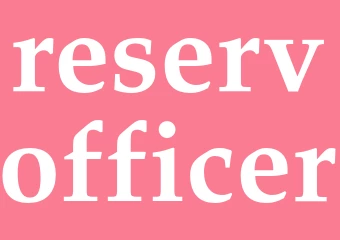 Synonym reservofficer
