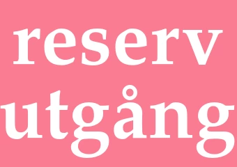 Synonym reservutgång