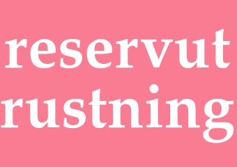 Synonym reservutrustning