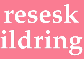 Synonym reseskildring